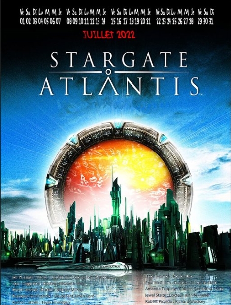 Stargate Atlantis calendrier juillet 2022